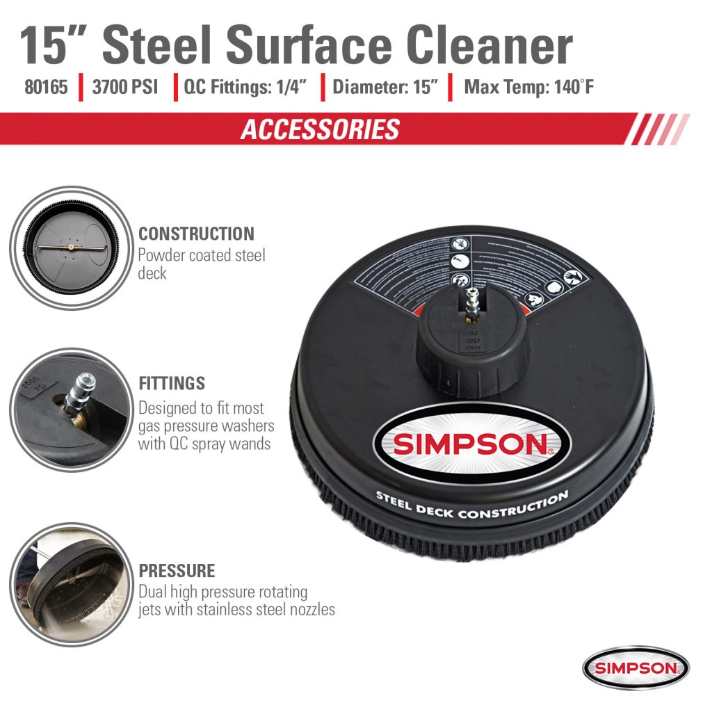 15 in. Surface Cleaner 80165Simpson